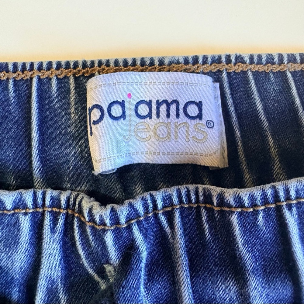 PajamaJeans Pull On Denim Jogger Jeans Large - Picture 7 of 9